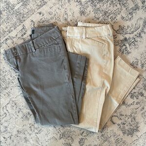 Stylish Women's Gray and Cream Jeans